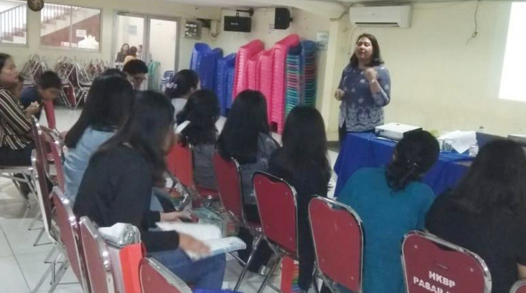 Pembinaan GSM: Bercerita dengan Kreatif dan Ceria, HKBP Pasar Rebo