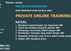 Private Online Training Khusus untuk Orangtua/Caregiver Anak Berkebutuhan Khusus
